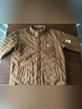 Carhartt Quilted Tan Shirt Jacket